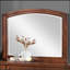 Charmant miroir traditionnel cerise