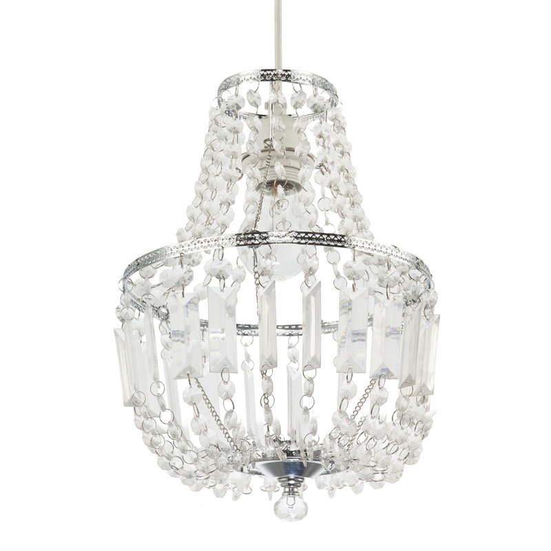 33cm H Metal Novelty Pendant Shade ( No Direct Attachment Method ) in Clear