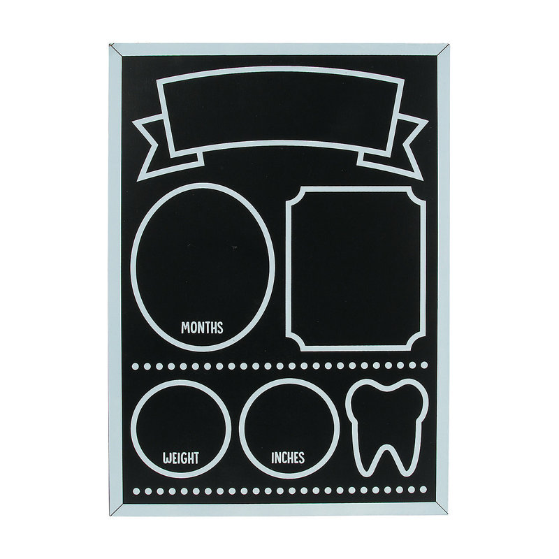 Tableau noir mural Baby Milestone
