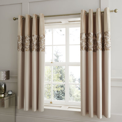 Sequin Trail Eyelet Curtains