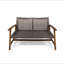 Causeuse en bois et osier Hampton-1019554959