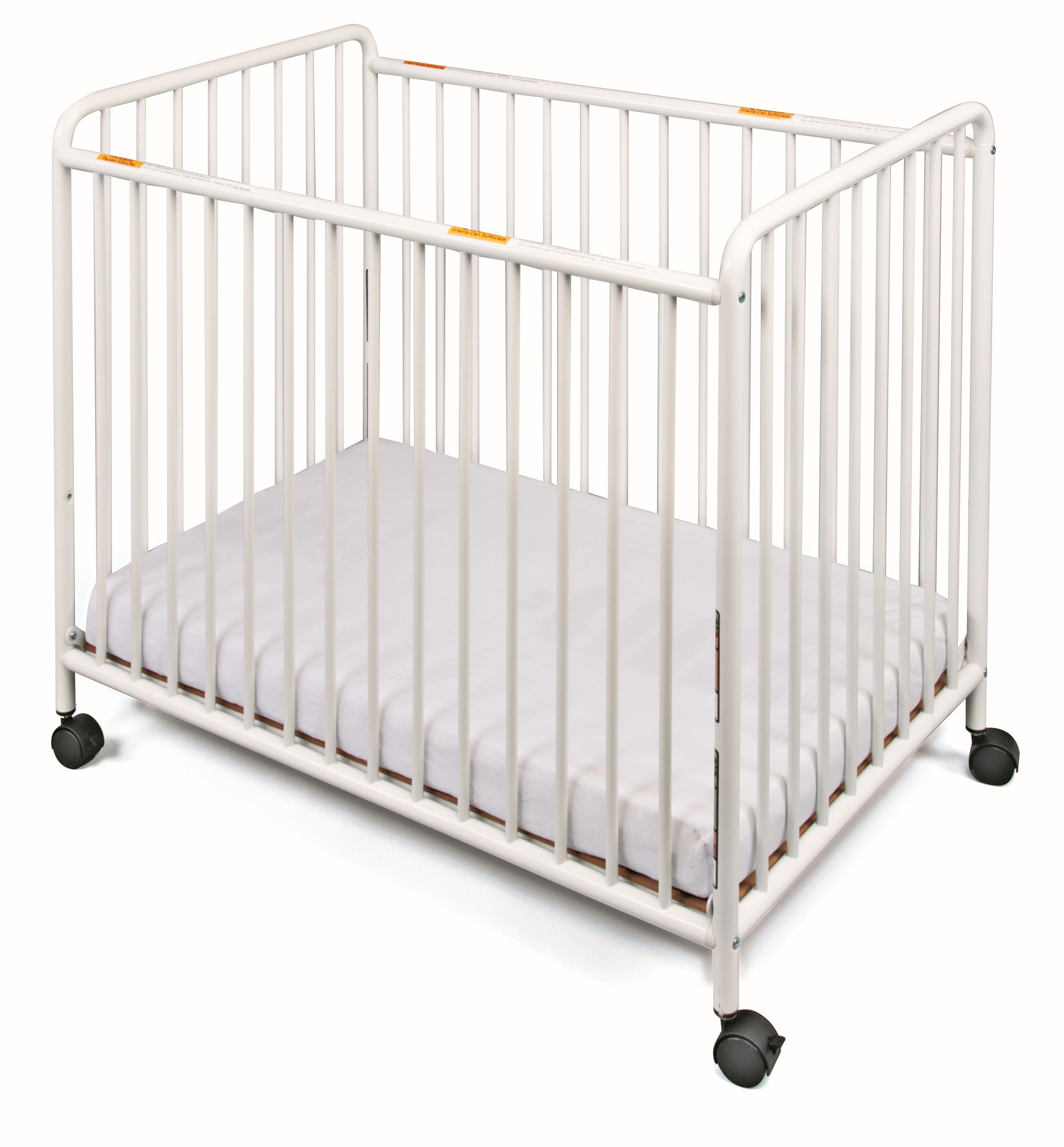 Foundations Chelsea Slatted Mini Portable Crib with Mattress & Reviews