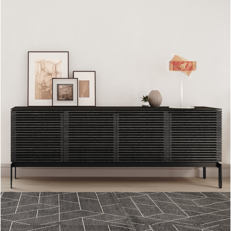 Corridor Media Console, Charcoal Stained Ash