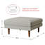 Pouf rembourré Miller 36 po-1737720020