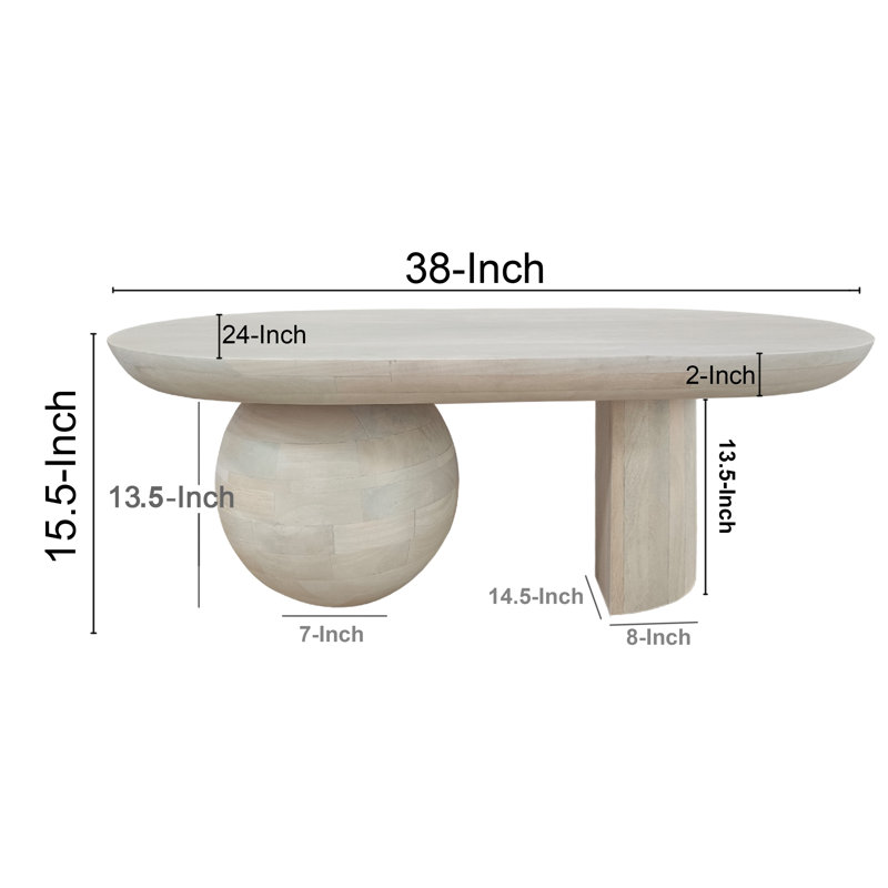 Table basse Janaan, Blanc