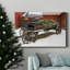 Toile tendue avec châssis de qualité supérieure Country Store Wagon - prête à être accrochée-616502420