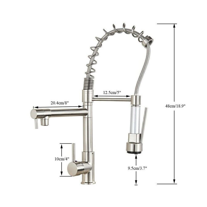 Belfry Kitchen Allicia Pull Down Kitchen Faucet