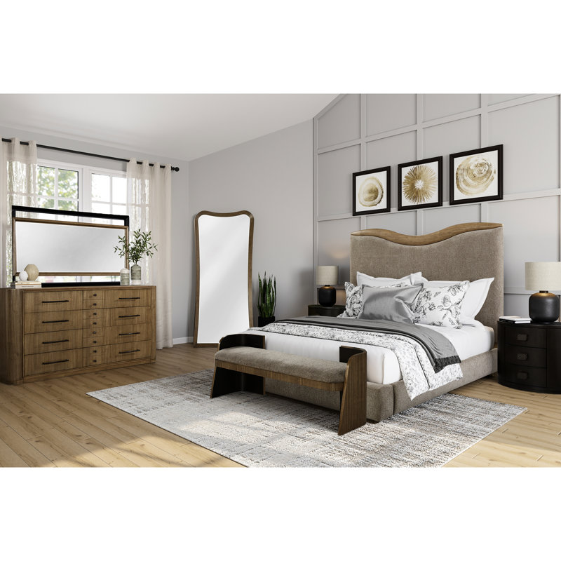 Eucalyptus Wood Frame Full Mirror, Softly Contoured For A Modern Look In Dressing Space, 36 Depth, 2.19 Width Floor Mirror With Graceful Curved Silhouette, Frame, Design Any Space Setup, 78 Height,