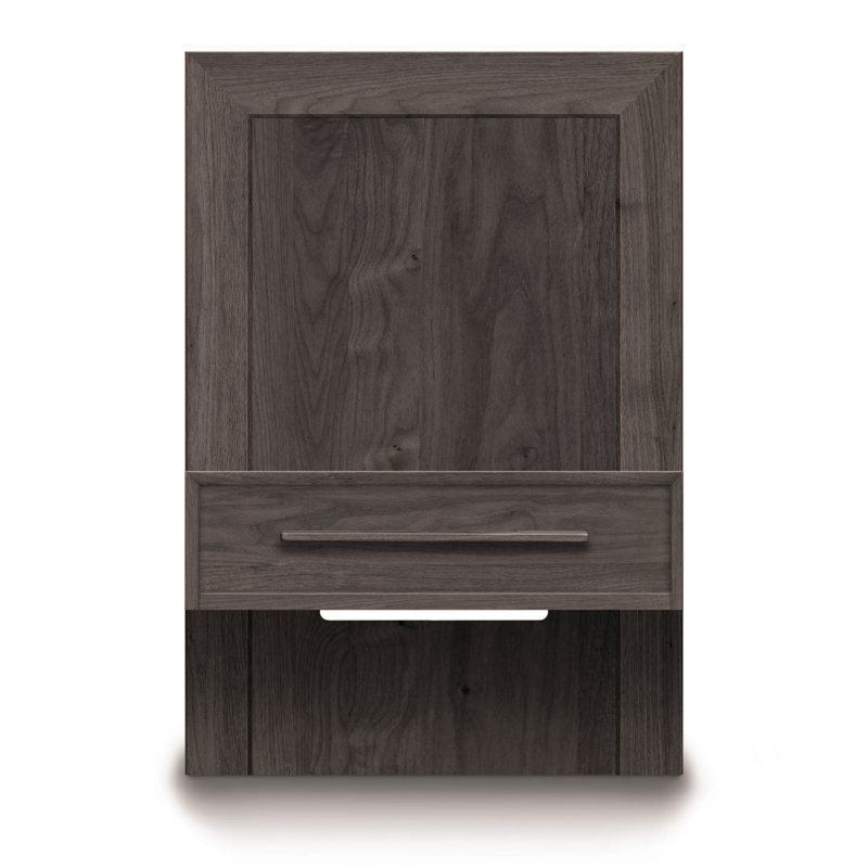 Moduluxe 1 - Drawer Solid Wood Nightstand, Conventional, Cognac Cherry
