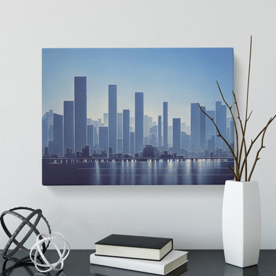 Amazing Skyscraper Skyline - Wrapped Canvas Print