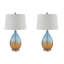 Lampe de table en verre Cortina Ombre, ensemble de 2-844746151-844746148