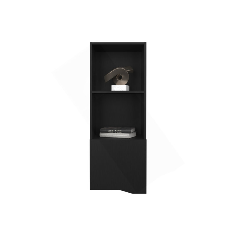 Armoire murale Hopewell, salon, noir, Noir