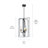 Taubert 3 - Light Dimmable Geometric Chandelier