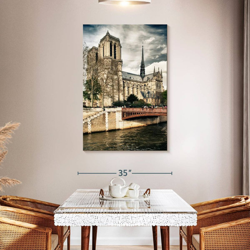 Aime Notre Dame Cathedral Paris I, 48" H x 32" W
