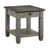 Plateau gris / base blanc antique