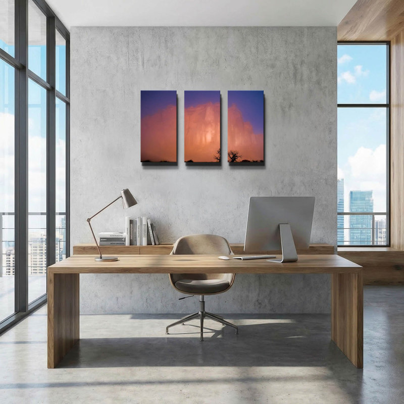 « Brouillard matinal aux Arches - Parc national des Arches » par Darren White, triptyque mural, 91,4 cm x 61 cm