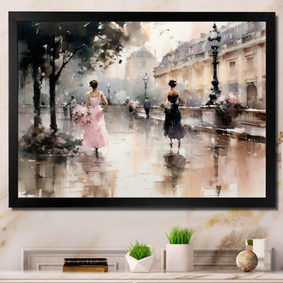 Impression sur toile Fashion Impressionist Elegance I