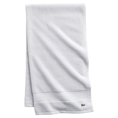 Drap de bain en coton Lacima Heritage 35 po x 70 po, serviettes absorbantes ultra douces avec protection antimicrobienne Micro-Fresh®, certifié OEKO-TEX, drap de bain simple, blanc