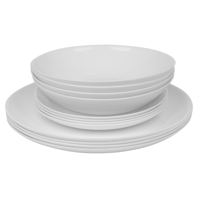 Glass Dinnerware Set 24 Piece - Service for 8