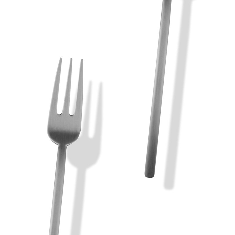 Due 3 Piece Stainless Steel Hostess Set, 11.75" L x 3.7" W, Ice Silver