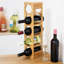 Amet Tabletop Wine Bottle Rack in Brown