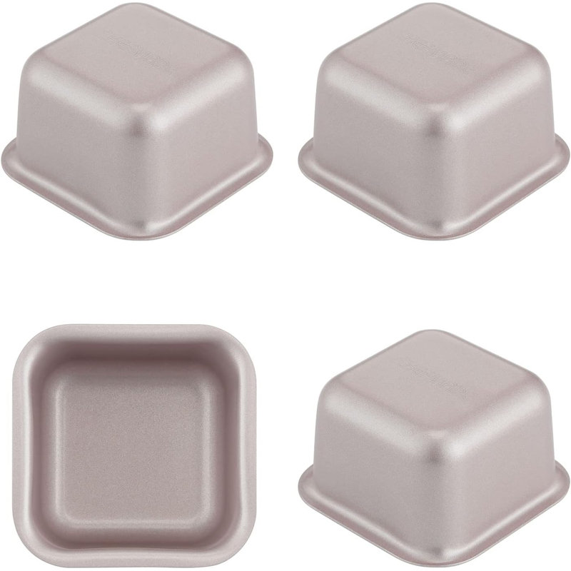 Ensemble de casseroles carrées antiadhésives en acier au carbone 4 pièces CHEFMADE