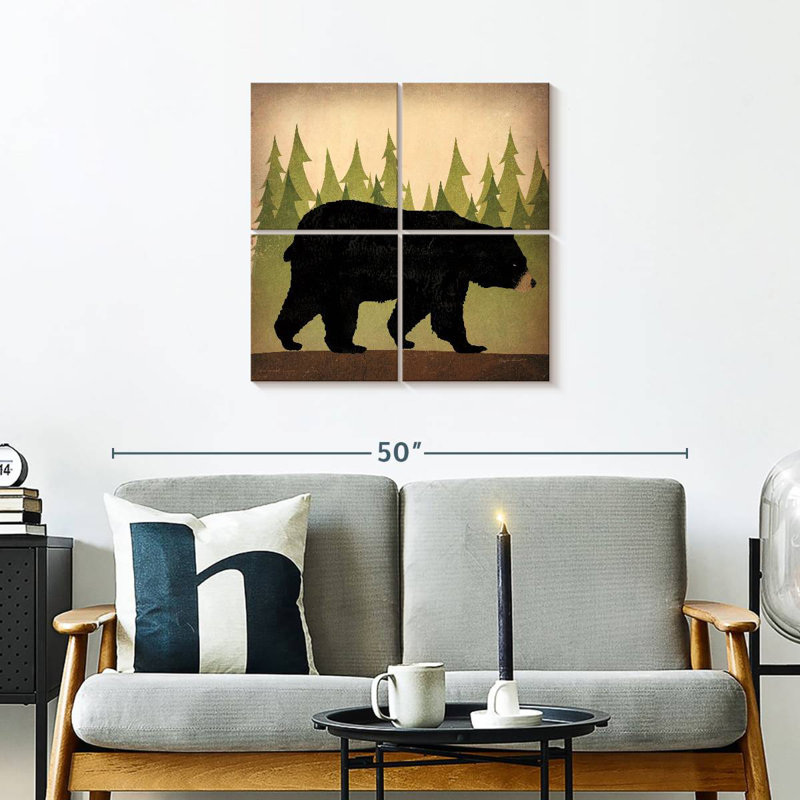 «Take a Hike Bear» sans mots, H 26 po x l 26 po