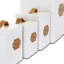 Ensemble de 5 boîtes de rangement et de rangement pour aliments Megachef - Boîte à pain en métal et boîte à biscuits avec couvercles