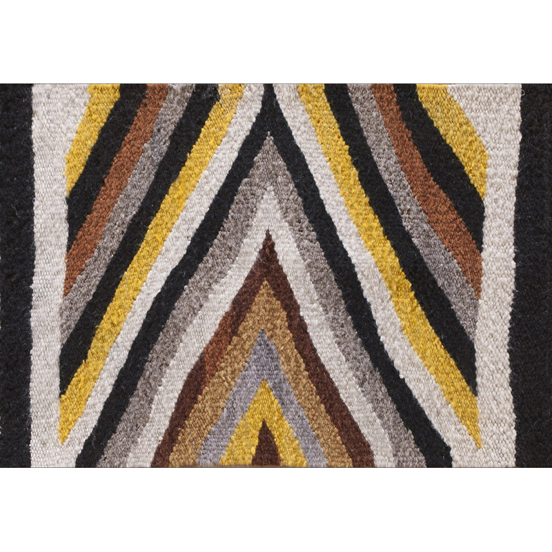 Petit tapis à tissage plat Tribal Antique