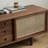 Nordic style solid wood TV cabinet