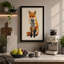Watchful Fox Boho - Wrapped Canvas-104151640-104151619