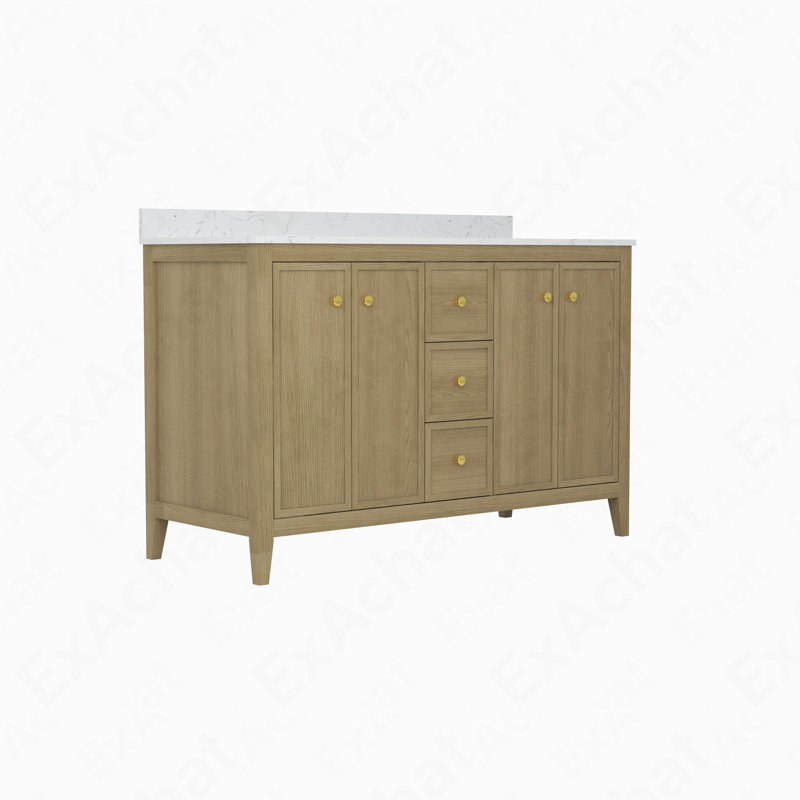 Meuble-lavabo mural 54 po avec lavabo double, 54"