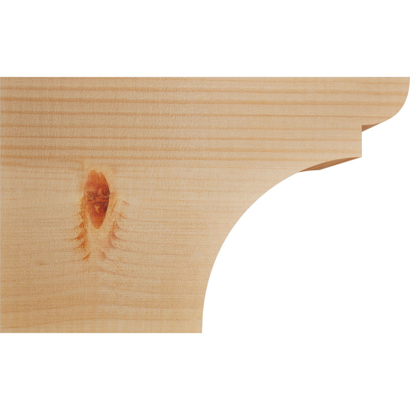 Yorktown Smooth Rafort Tail, Sapin de Douglas, H 8 po x l 12 po x P 3,5 po
