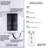 7" Oscillating Standing Fan With Remote Control 15H Timer 3-Speed Settings Adjustable Tilt