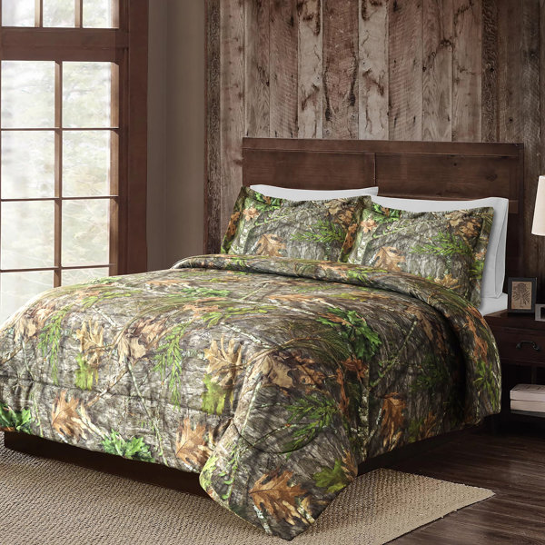 Realtree Aspect Comforter Set Cotton Fabric Super Soft Easy Care Percale  Weave Hunting Theme Bedding