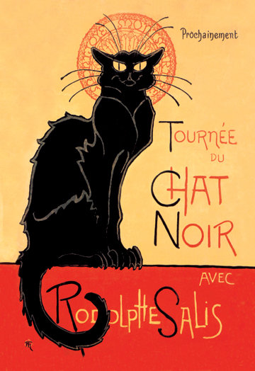 'Tournee Du Chat Noir Avec Rodolptte SalisTheophile Alexandre Steinlen'   Vintage Advertisement  on Wrapped Canvas Buyenlarge 