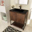 Meuble-lavabo simple 30 po avec plateau en résine Zarra