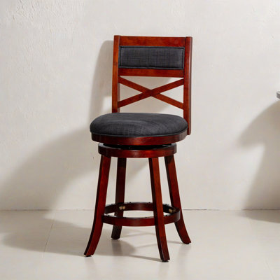 Tabouret de bar pivotant à hauteur de comptoir 24,02 po (ensemble de 1)