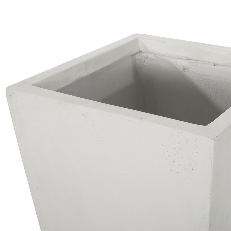 Pot Planter, Matte White, 32.58" H x 13.08" W x 13" D