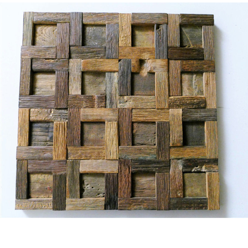 Harre Rustic 30 cm x 30 cm Wood Look Tile in Brown