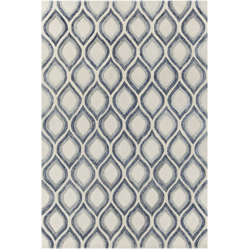 Delong Performance Wool Geometric Indoor Rug, Rectangle 7'9" x 10'6"