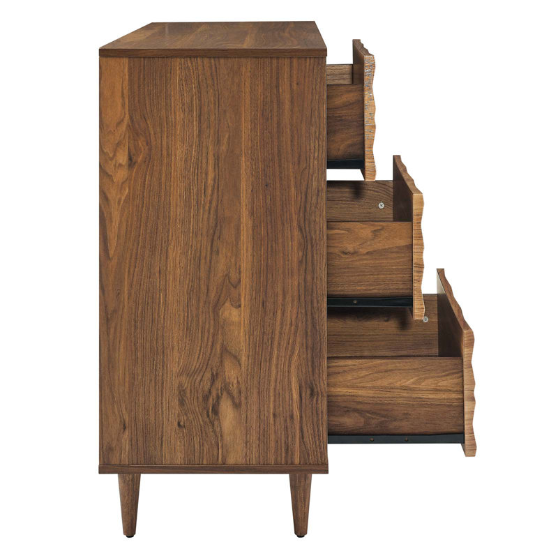 Modway Vespera 6-Drawer Dresser, Walnut