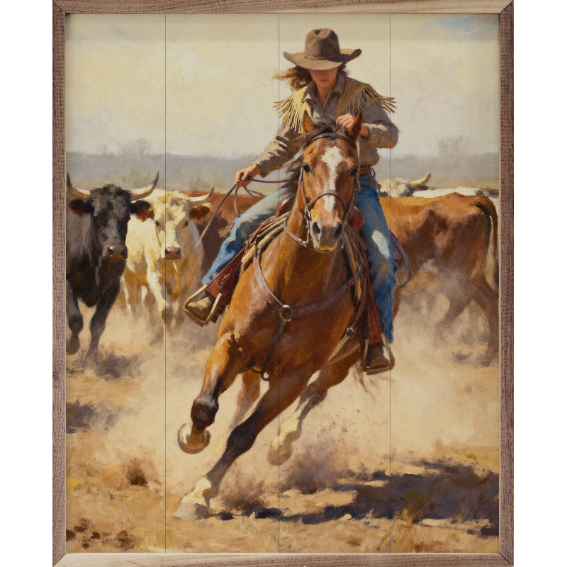 Cowgirl Drive, H 10 po x l 8 po