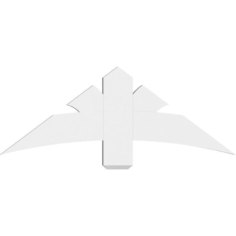 Support pour pignon Davenport, H 18 po x l 48 po (pas: 9/12), P 2 po x F 6 po, PVC