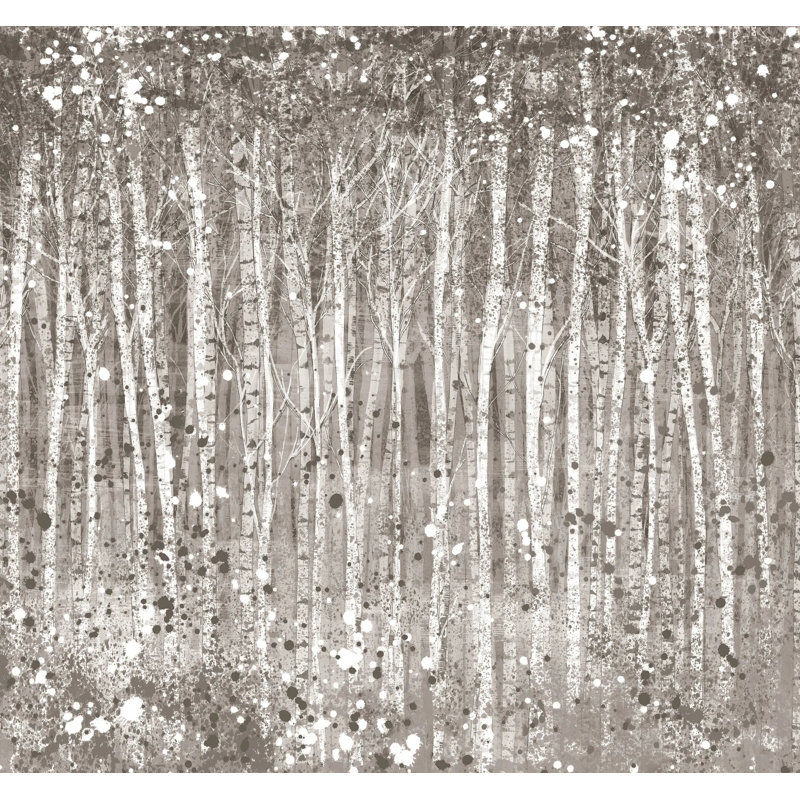 Superfresco Easy Painterly Woods Print To Order Fixed Size 2.8m x 3m Mural, Grey