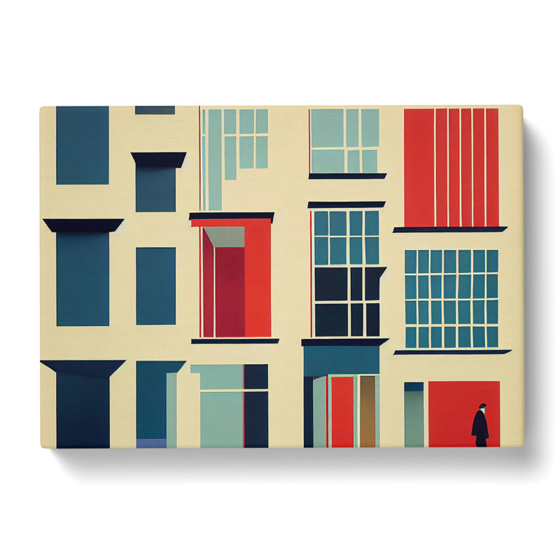 Bauhaus Architecture Vol.2 Abstract - Wrapped Canvas, 35cm H x 50cm W x 3cm D