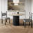 French retro round table chair combination