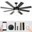 Latitude Run® 60'' Ceiling Fan with LED Lights and  Remote Control, Smart Ceiling Fan Compatible with Alexa