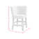 Winston Porter Dublyn Counter Corner Bench with Upholstered Back and Grey Fabric in Brown