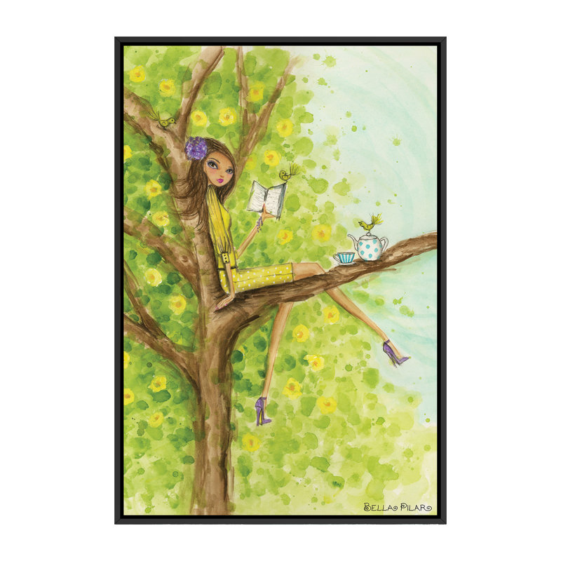 Printemps à Summerside # 3, art, H 60 po x l 40po x P 1,5 po, Toile avec cadre noir